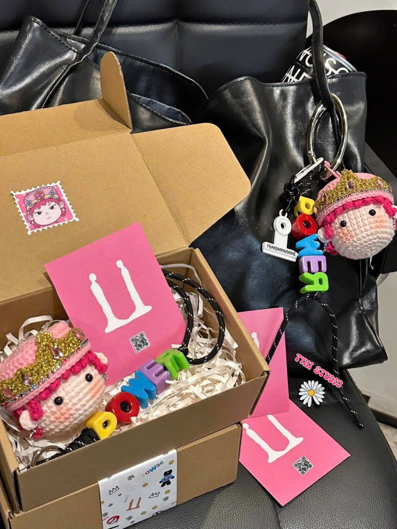 Set combo charm len GD MAMA24 hồng Set charm len GD Mama24